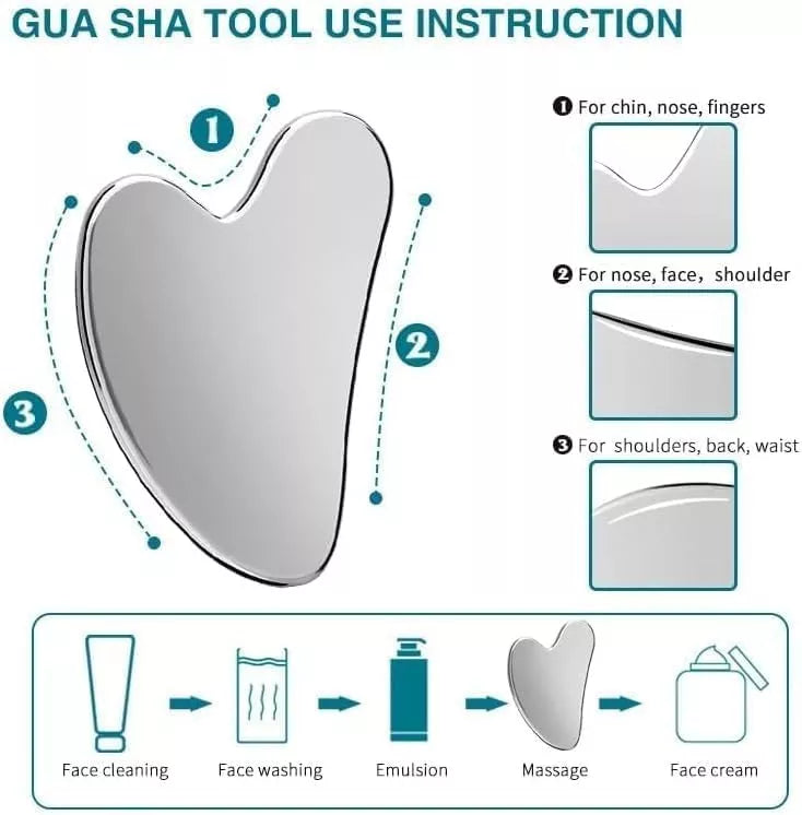 Gua Sha Massage Tool Stainless - الصورة 3
