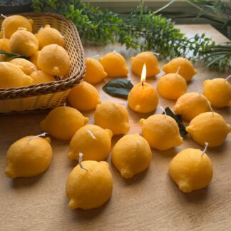 Lemon Shaped Decorative Candle