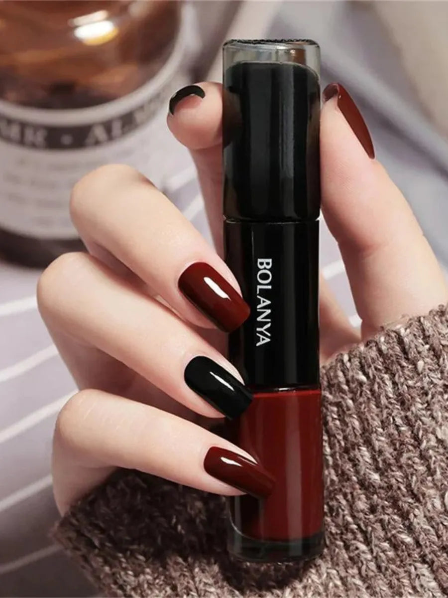 Shein Bolania 2-Color Quick Dry Nail Polish - الصورة 4