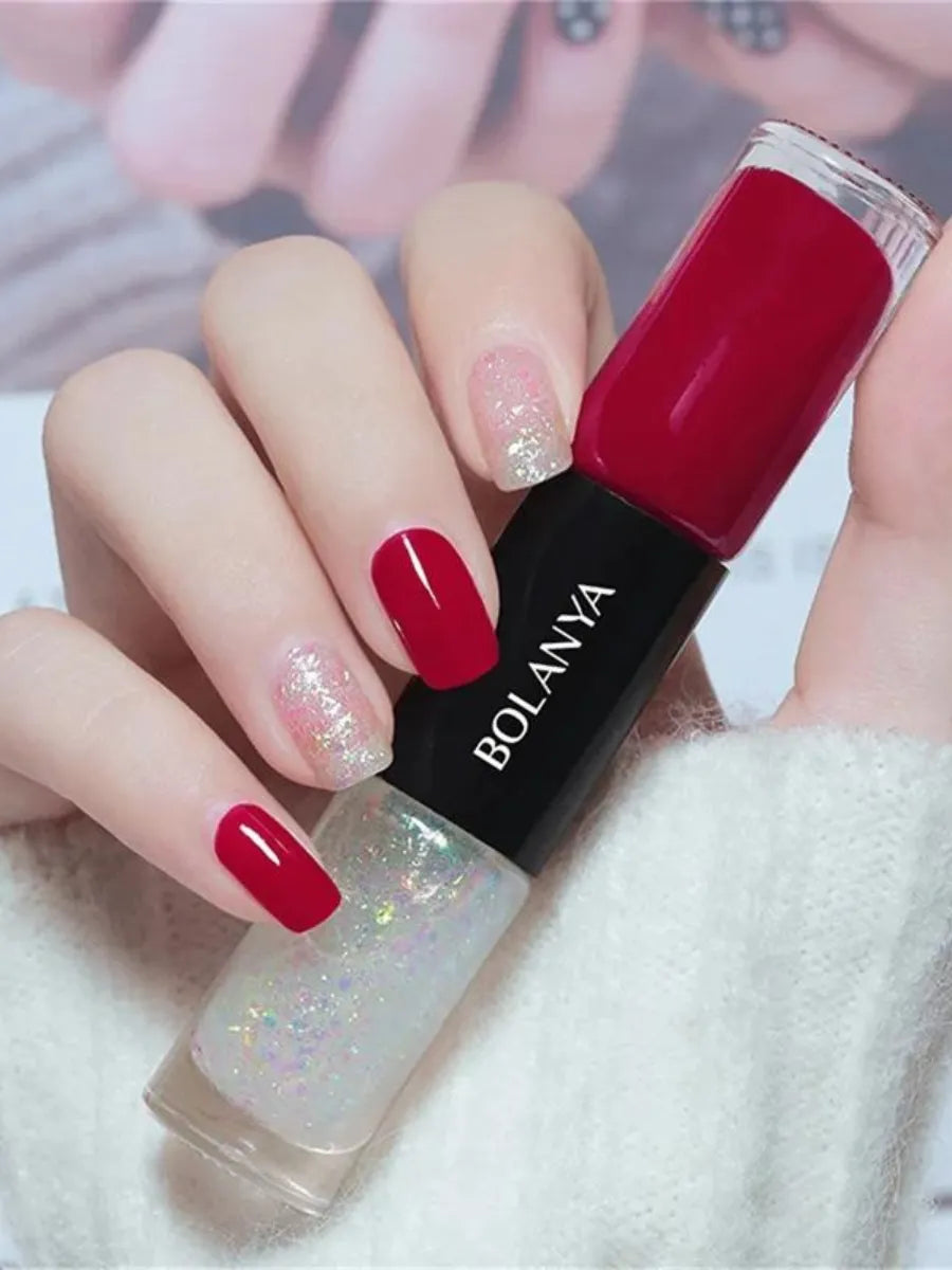 Shein Bolania 2-Color Quick Dry Nail Polish - الصورة 3