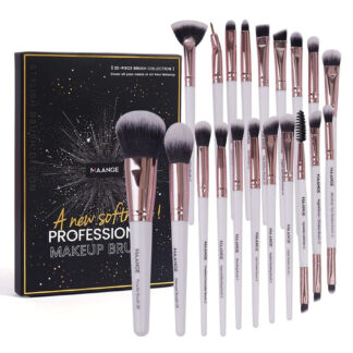 Maange Professional Makeup Brush Set 20 Pieces - White