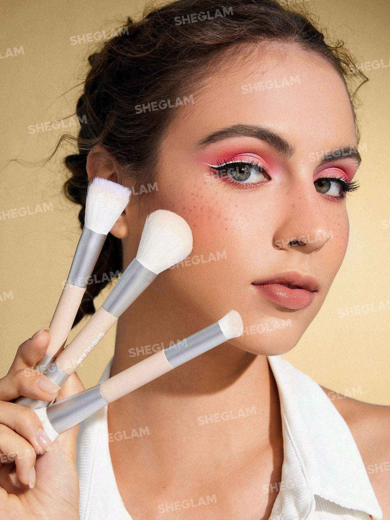 SHEGLAM Glam 101 Face Essentials Makeup Brush Set - الصورة 9