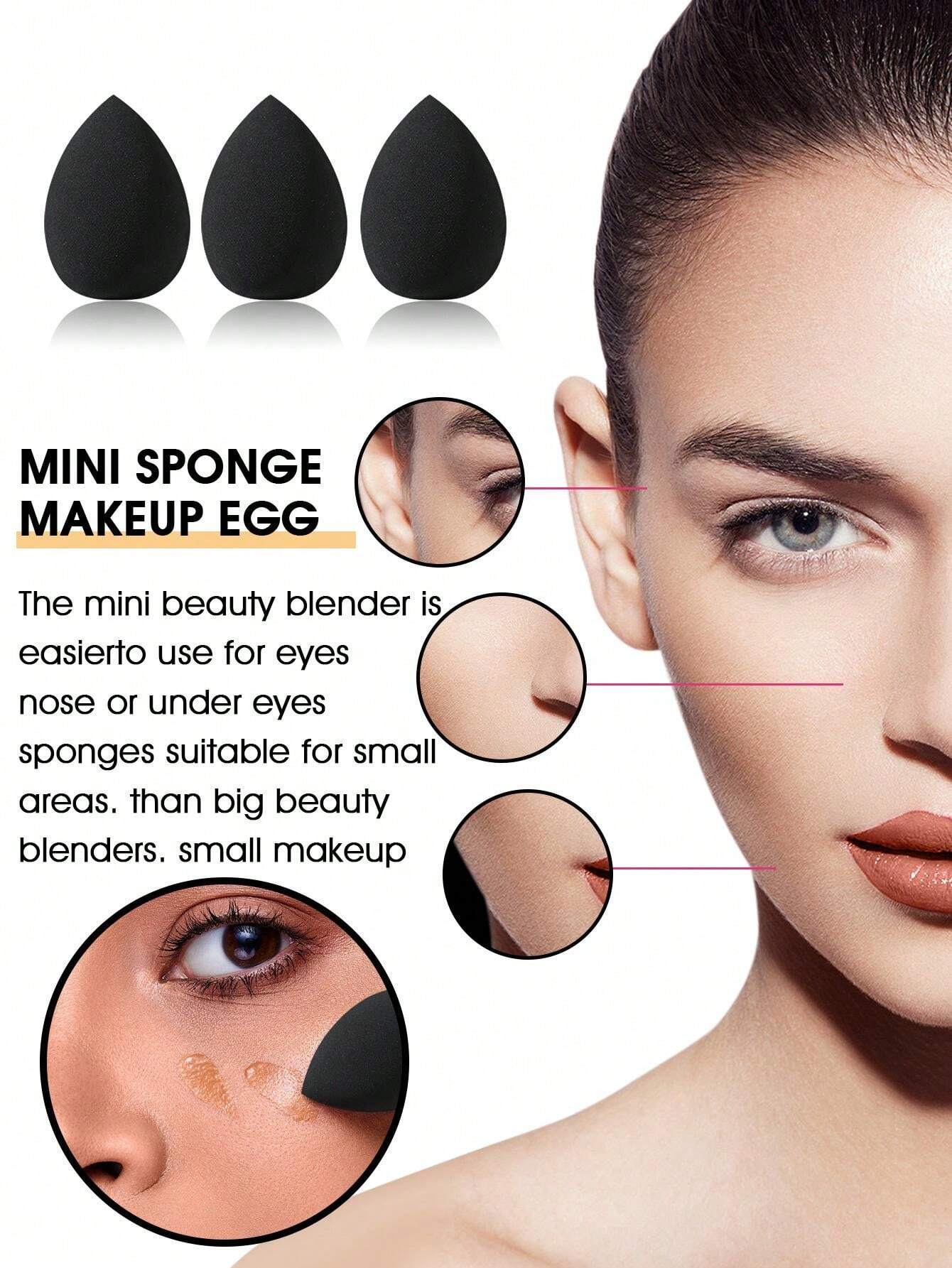 Shein 20pcs Makeup Brush Set and 1pc Storage Stand+6PCS Makeup Puff+5PCS Makeup Sponge with bag - Image 5