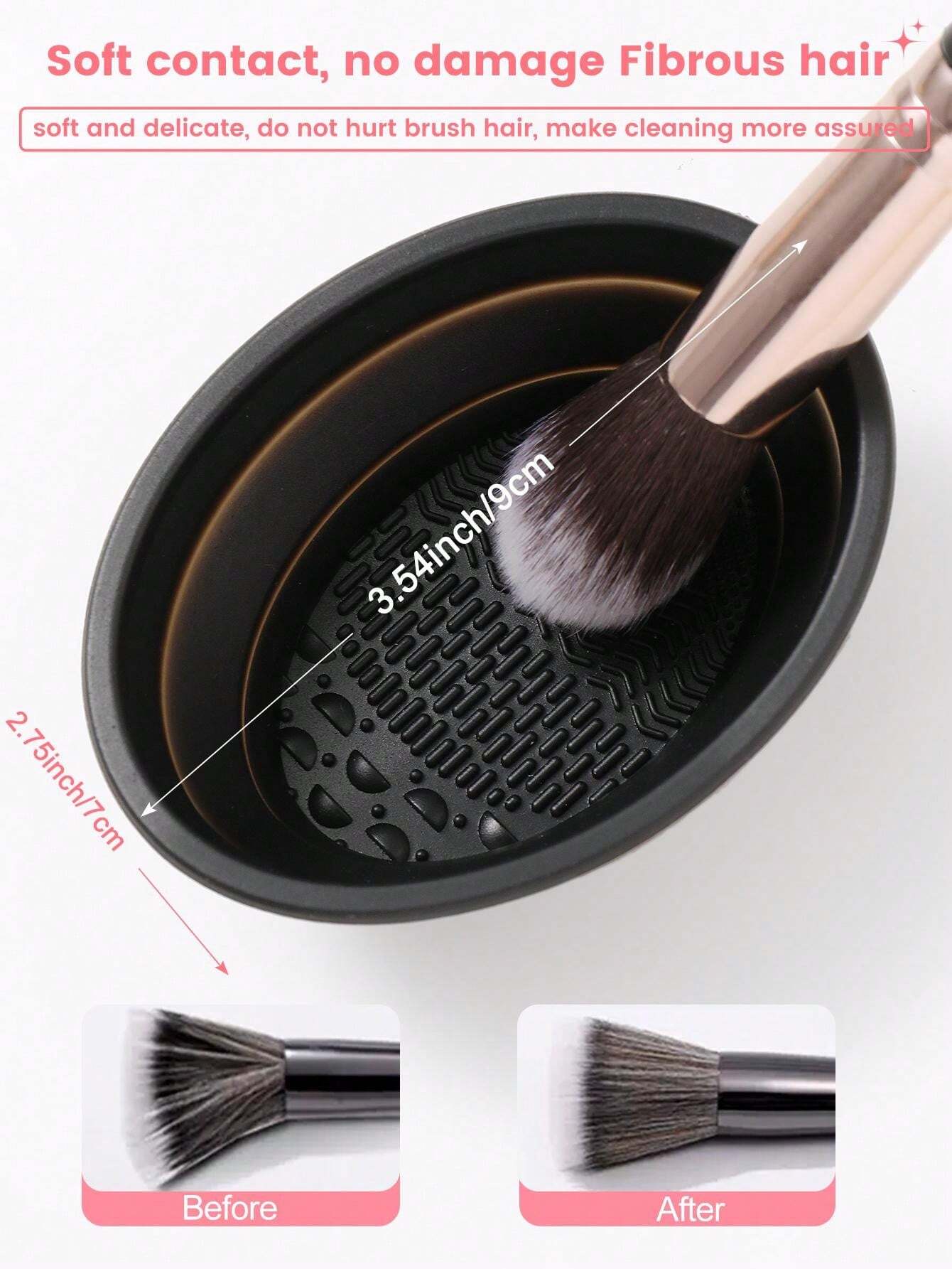 Shein 20pcs Makeup Brush Set and 1pc Storage Stand+6PCS Makeup Puff+5PCS Makeup Sponge with bag - Image 8