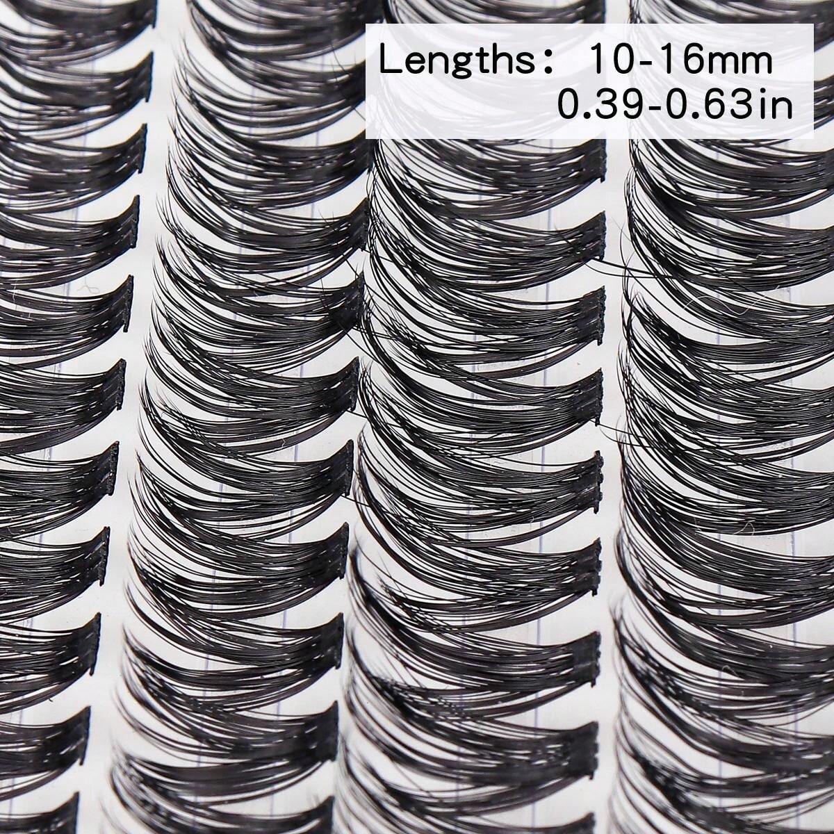 Shein LIYAN Easy -To-Use Eyelash Extension Kit - 180 Cluster With Glue+Tweezers - الصورة 4