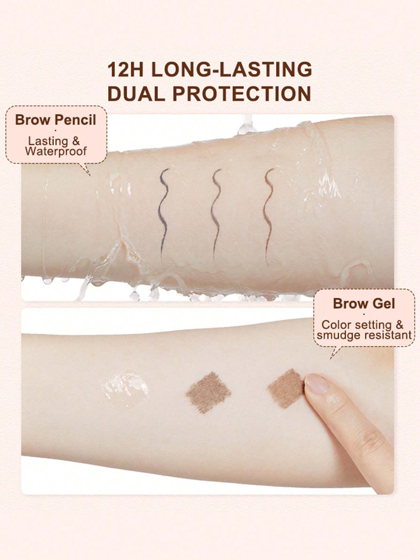 Sheglam Full Me In 2 in 1 - Eyebrow Pencil and Cream - Multi Color - الصورة 5