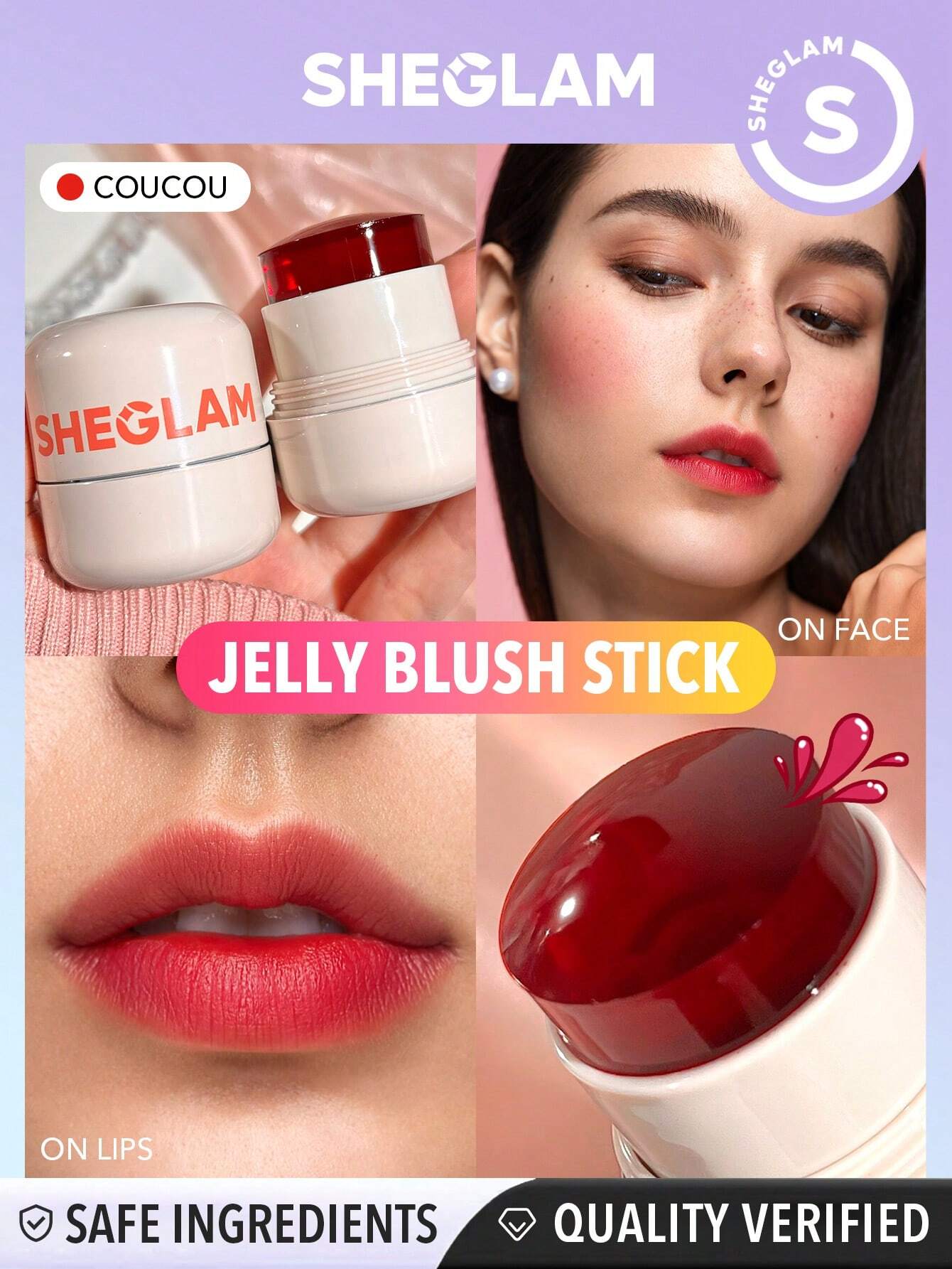 SHEGLAM Jelly-Licious Hydrating Lip and Blush Tint - الصورة 13