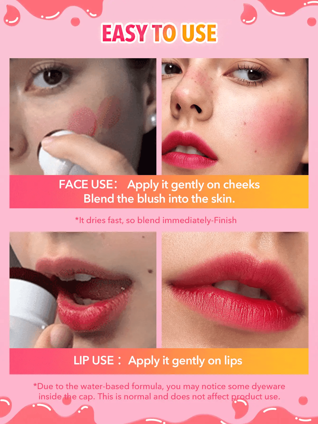 SHEGLAM Jelly-Licious Hydrating Lip and Blush Tint - الصورة 6