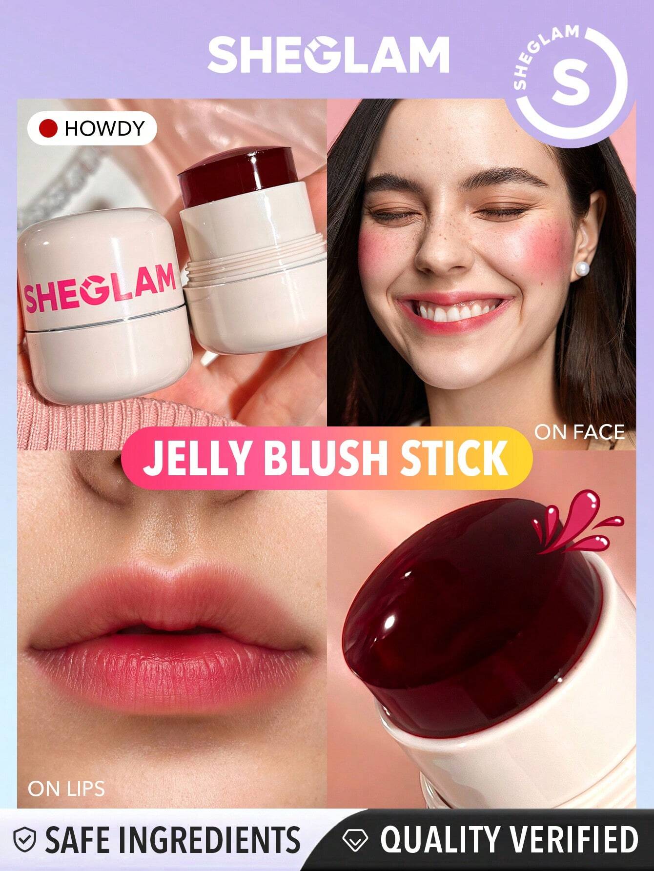 SHEGLAM Jelly-Licious Hydrating Lip and Blush Tint - الصورة 14