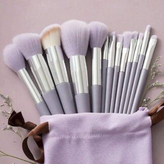 Shein 13piece makeup brush set purple