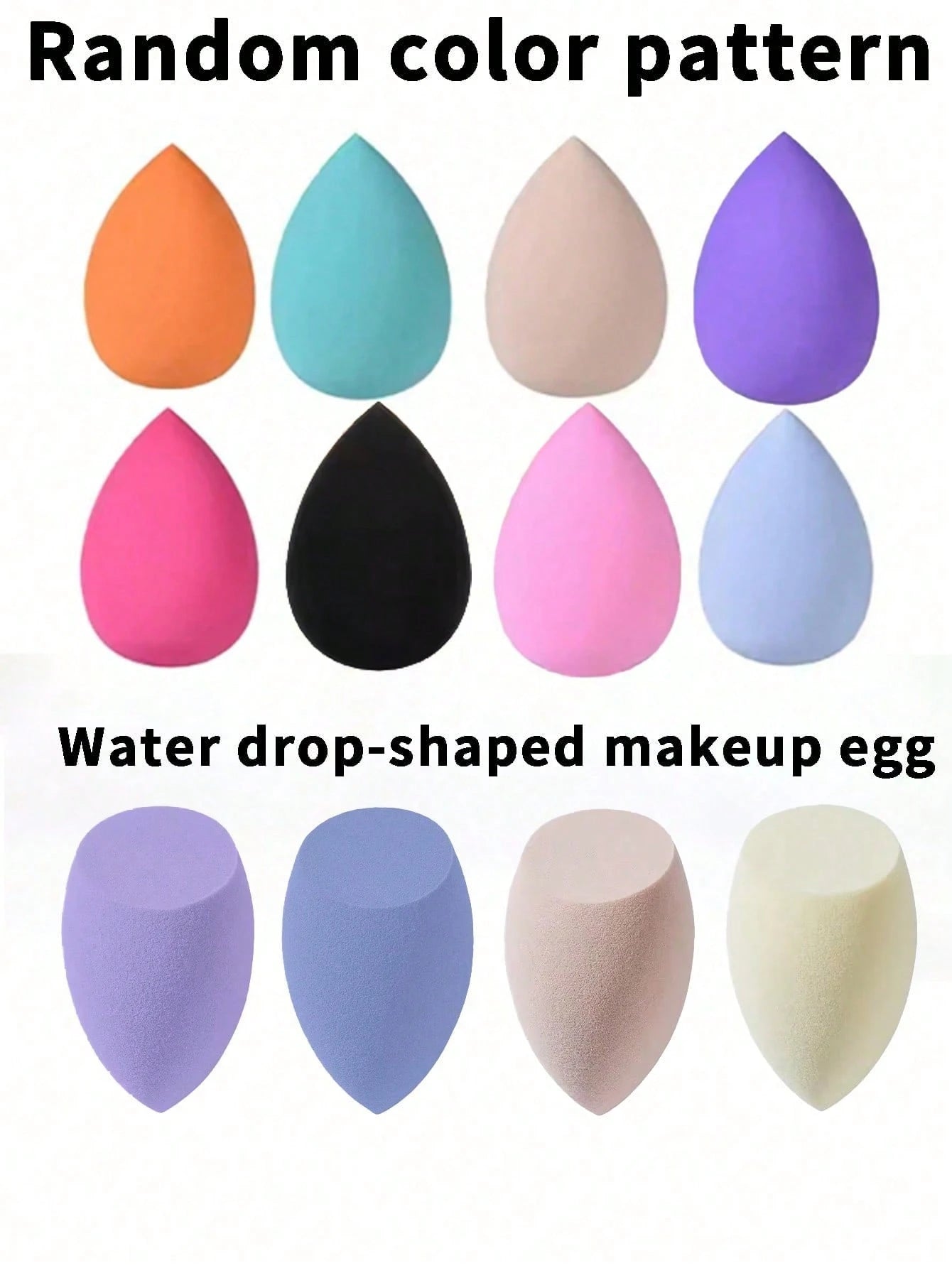 Shein 13pcs Blue Makeup Brushes Set + 2 Sponge - الصورة 5