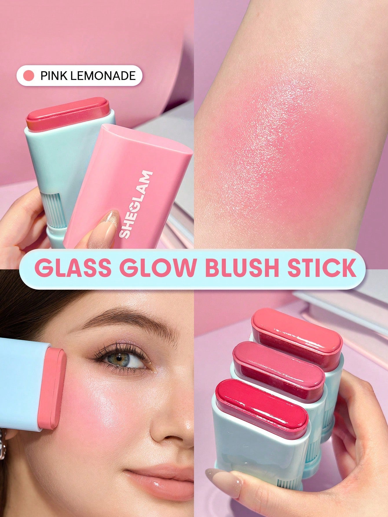 Sheglam Glass Glow Blush Stick - الصورة 4