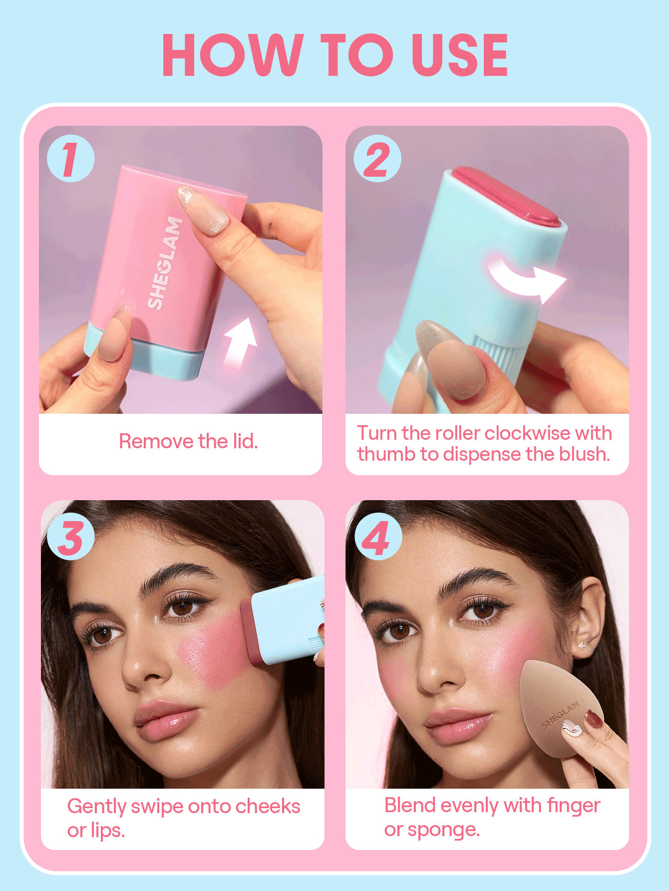Sheglam Glass Glow Blush Stick - الصورة 7
