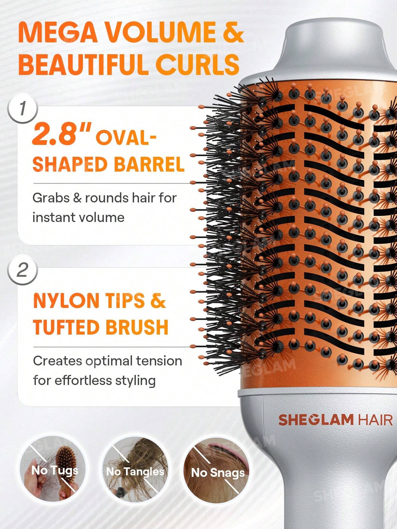 Sheglam Hair Blowout Bliss Volumizing Hot Air Brush 72mm - الصورة 5