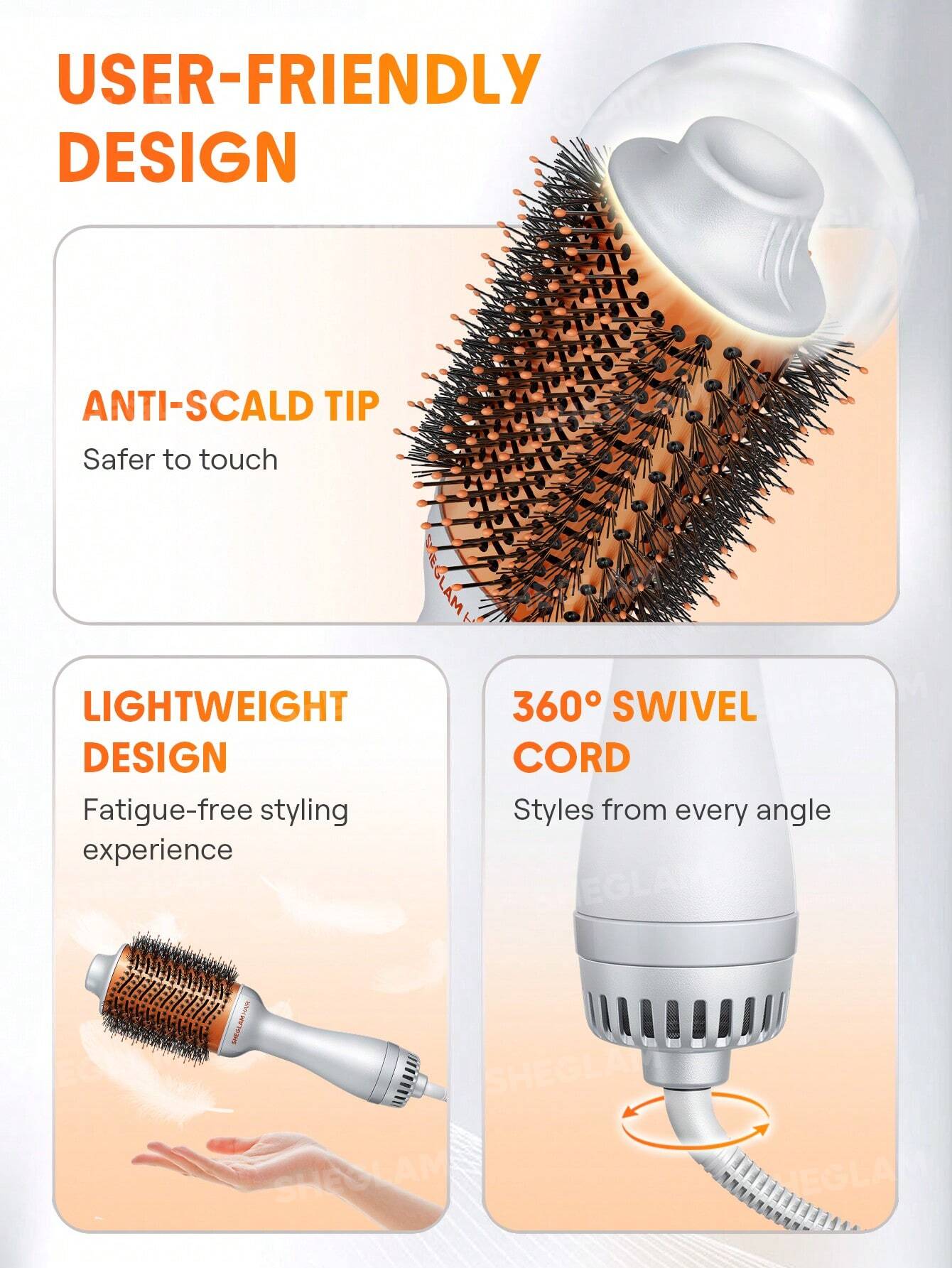 Sheglam Hair Blowout Bliss Volumizing Hot Air Brush 72mm - الصورة 8
