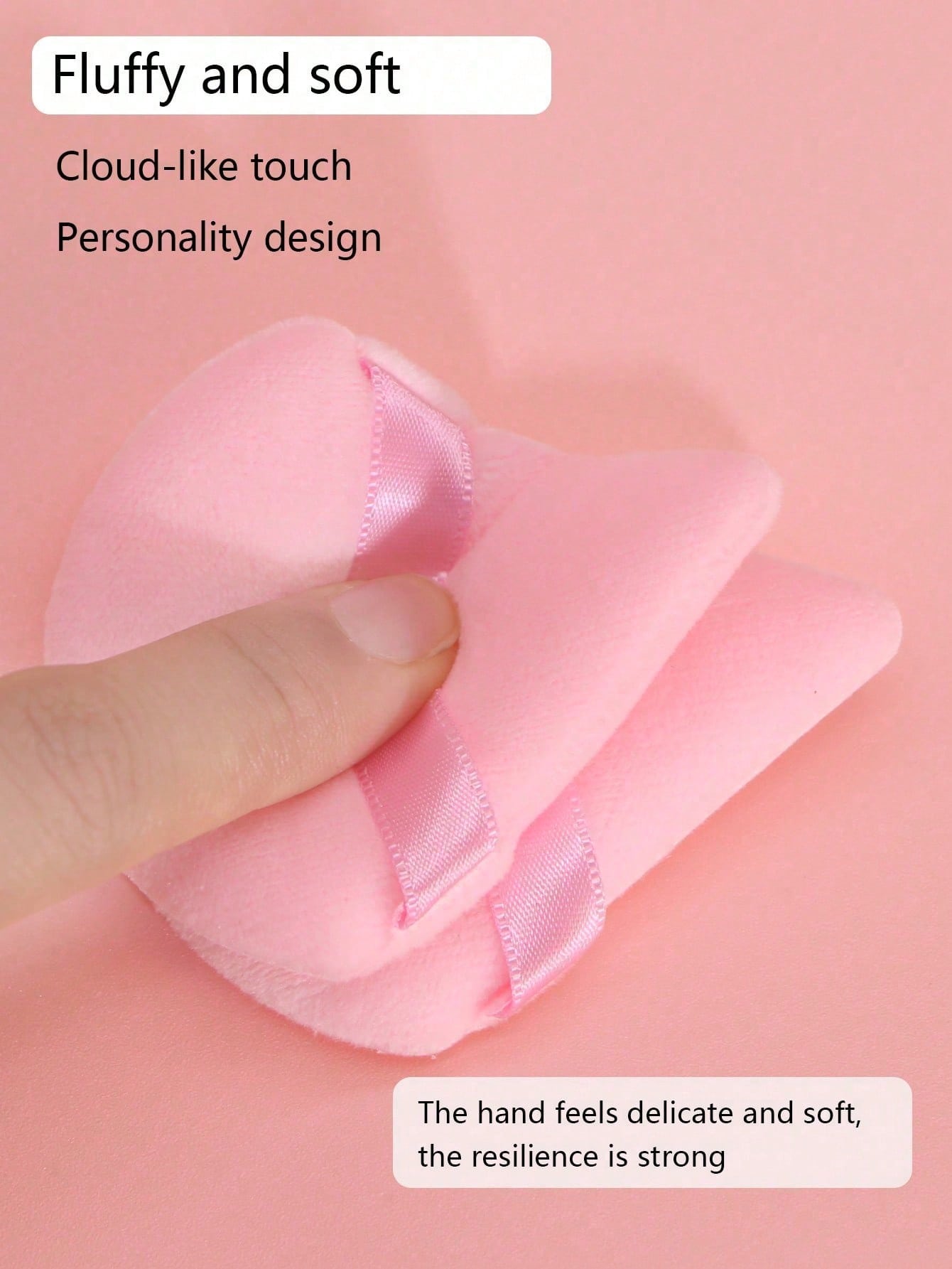 Shein 13Pcs Makeup Brush and 5 Pcs Sponge Pink - الصورة 3