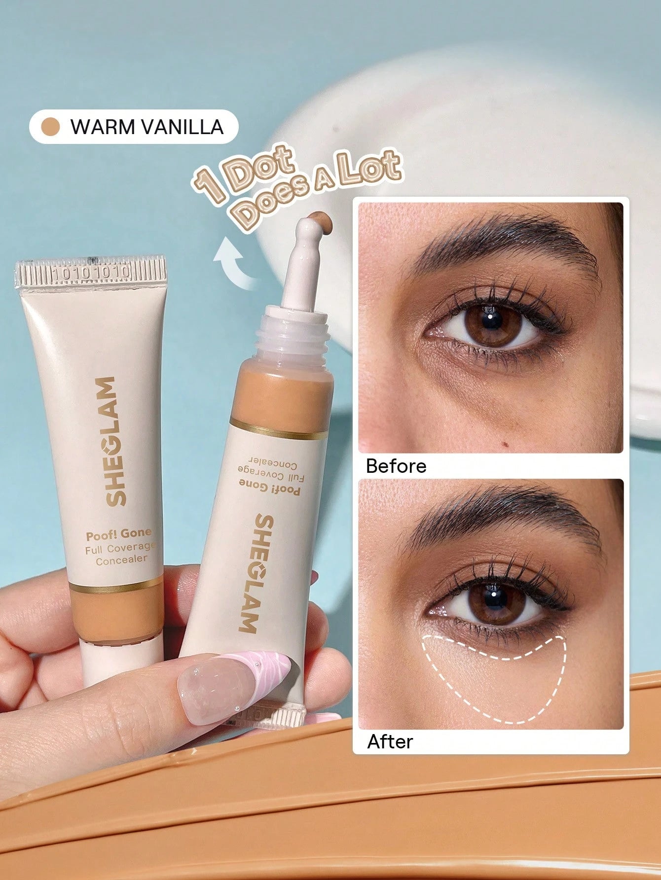 Sheglam gone full coverage conceler - الصورة 13