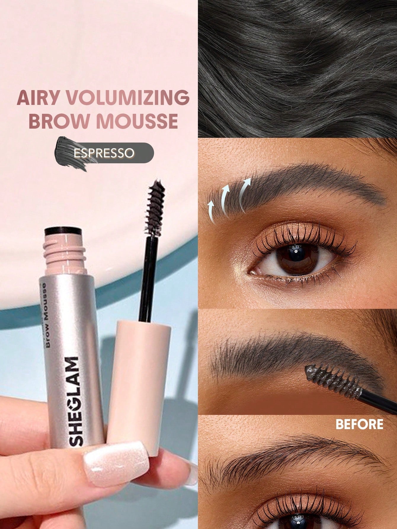 SHEGLAM Airy Tinted Volumizing Brow Mousse - الصورة 6