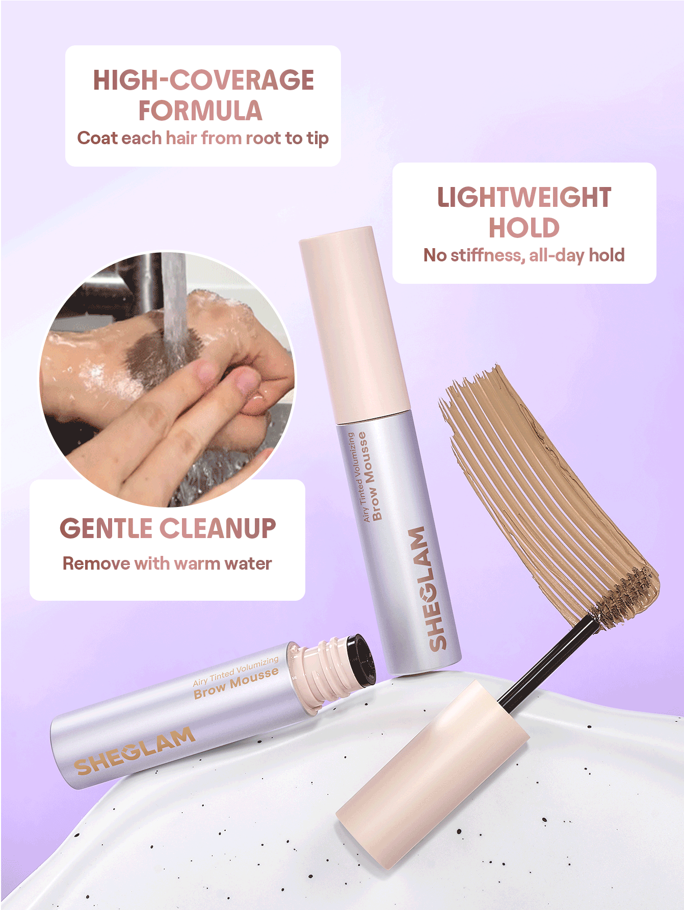 SHEGLAM Airy Tinted Volumizing Brow Mousse - الصورة 18