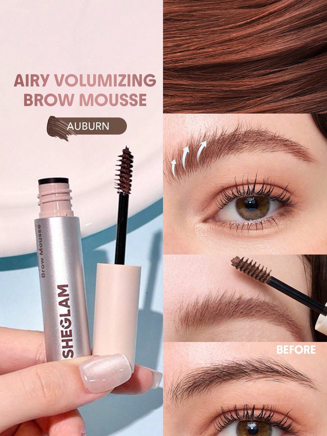 SHEGLAM Airy Tinted Volumizing Brow Mousse - الصورة 3