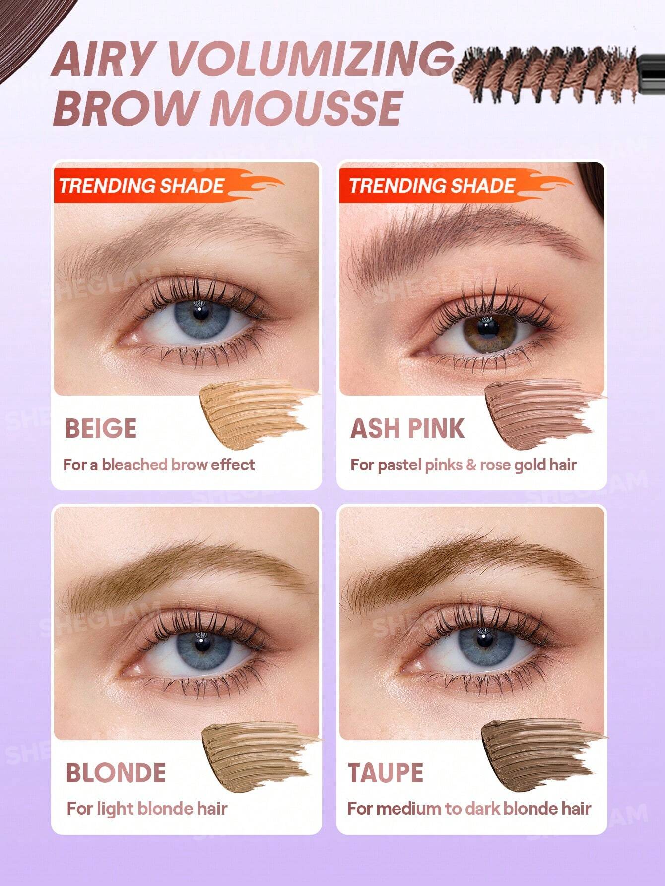 SHEGLAM Airy Tinted Volumizing Brow Mousse - الصورة 14