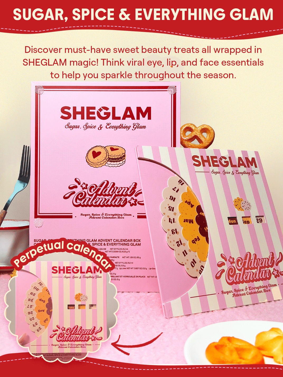 sheglam Sugar Spice and Everything Glam Advent Calendar Box - الصورة 8
