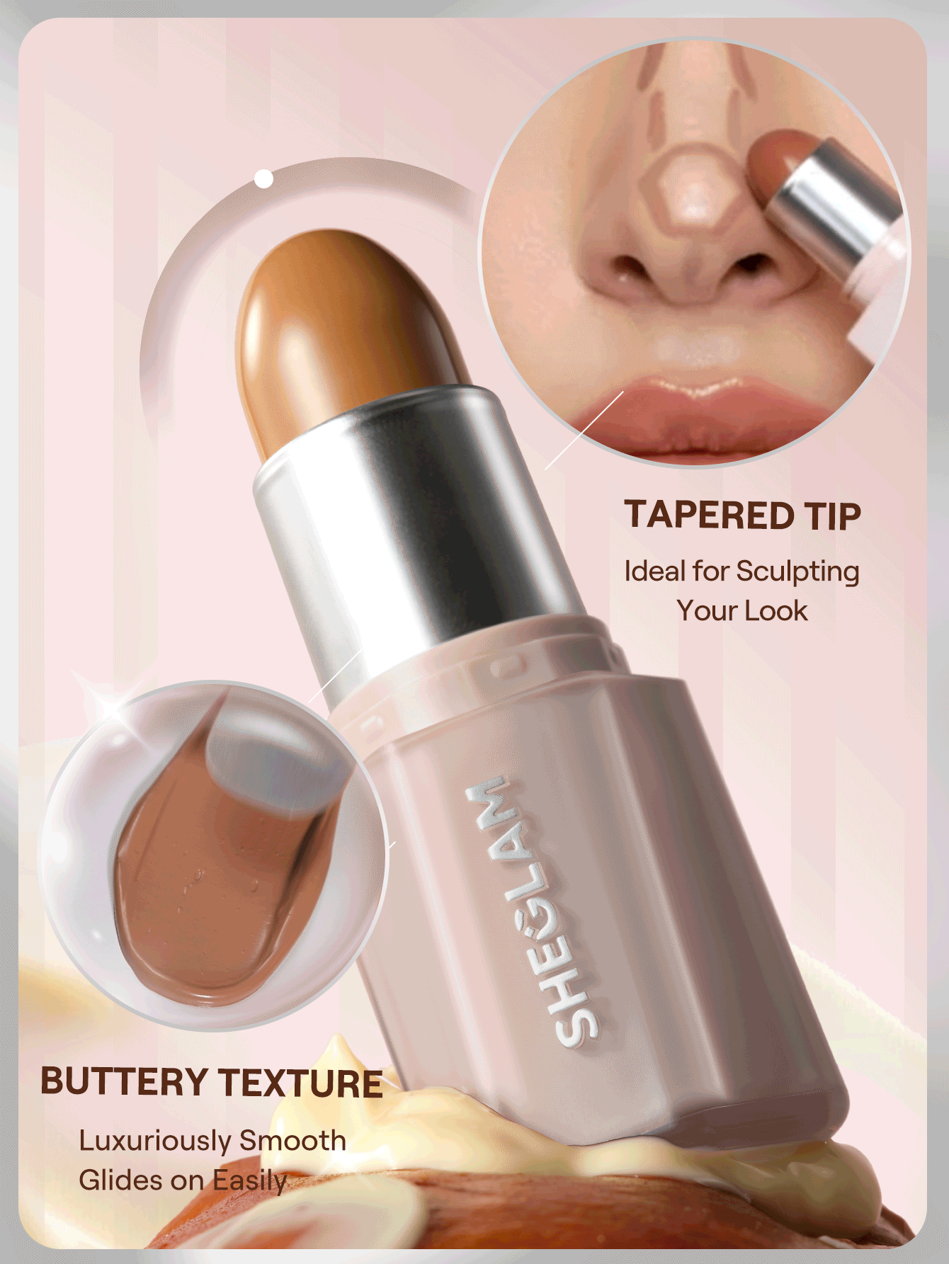 SHEGLAM Buttery Buff Contour and Bronzer Stick - الصورة 12