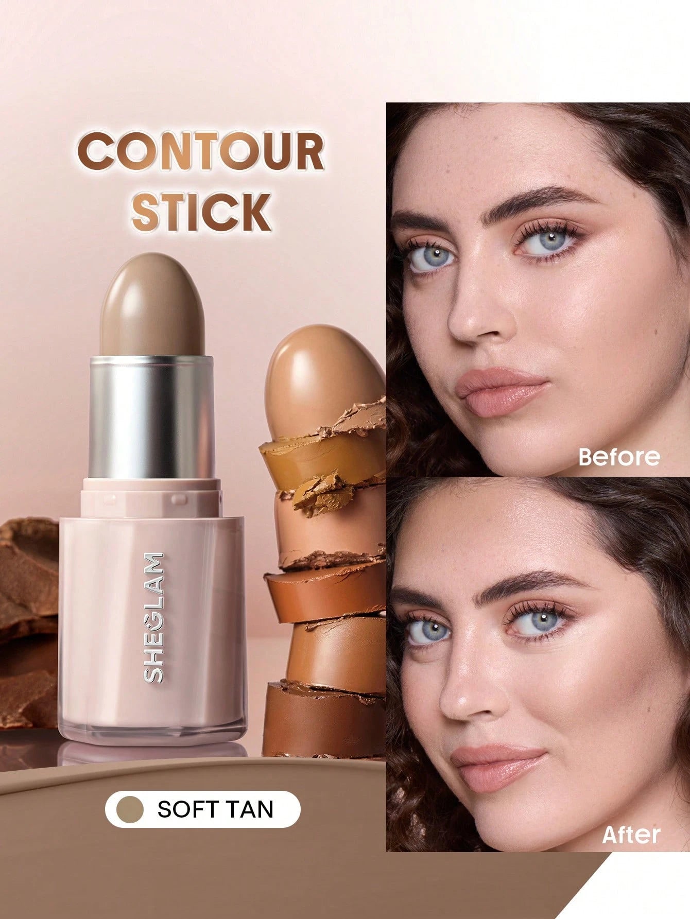 SHEGLAM Buttery Buff Contour and Bronzer Stick - الصورة 17