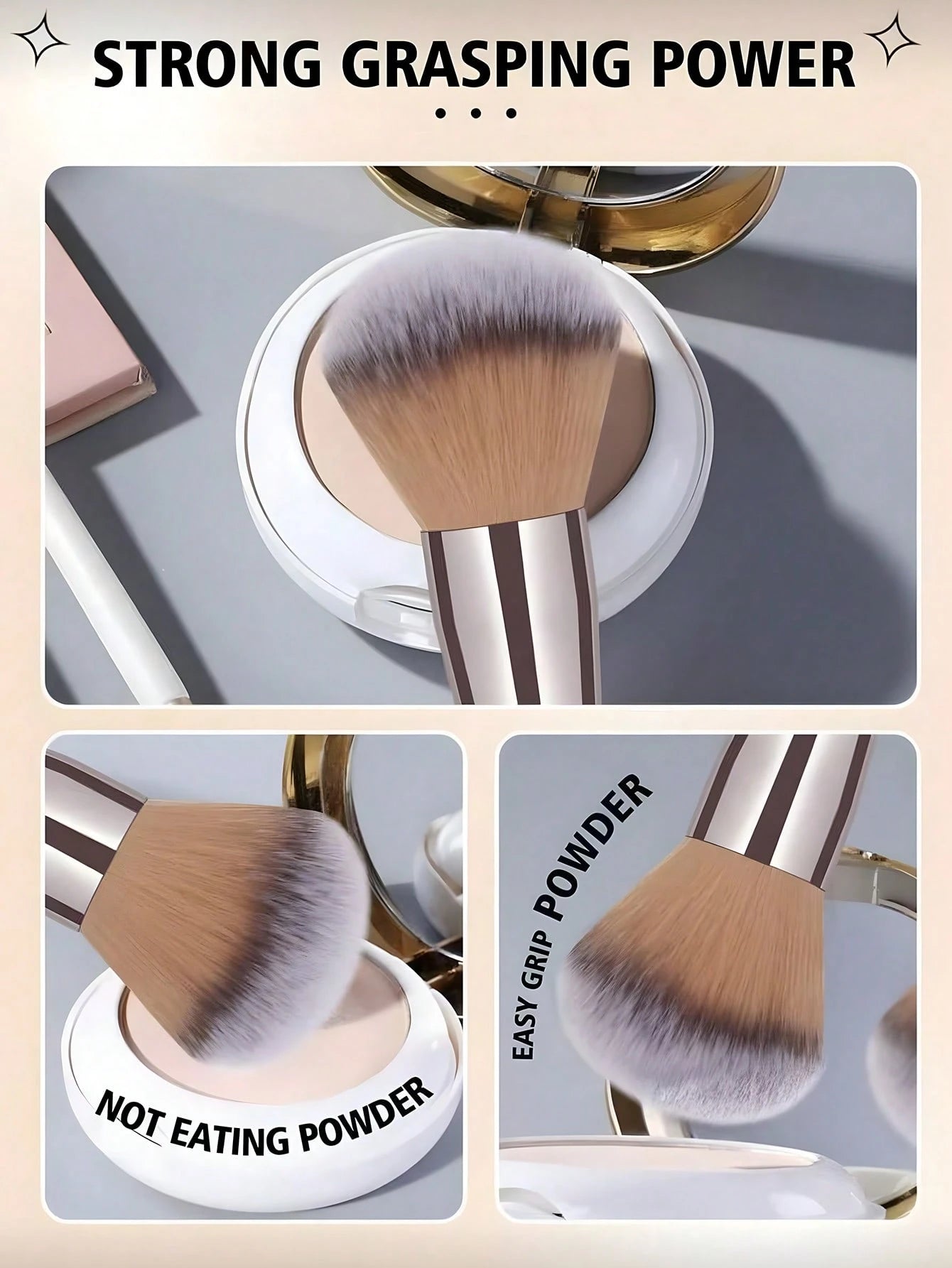 Shein 14Pcs Makeup Brush Set Grey - الصورة 2