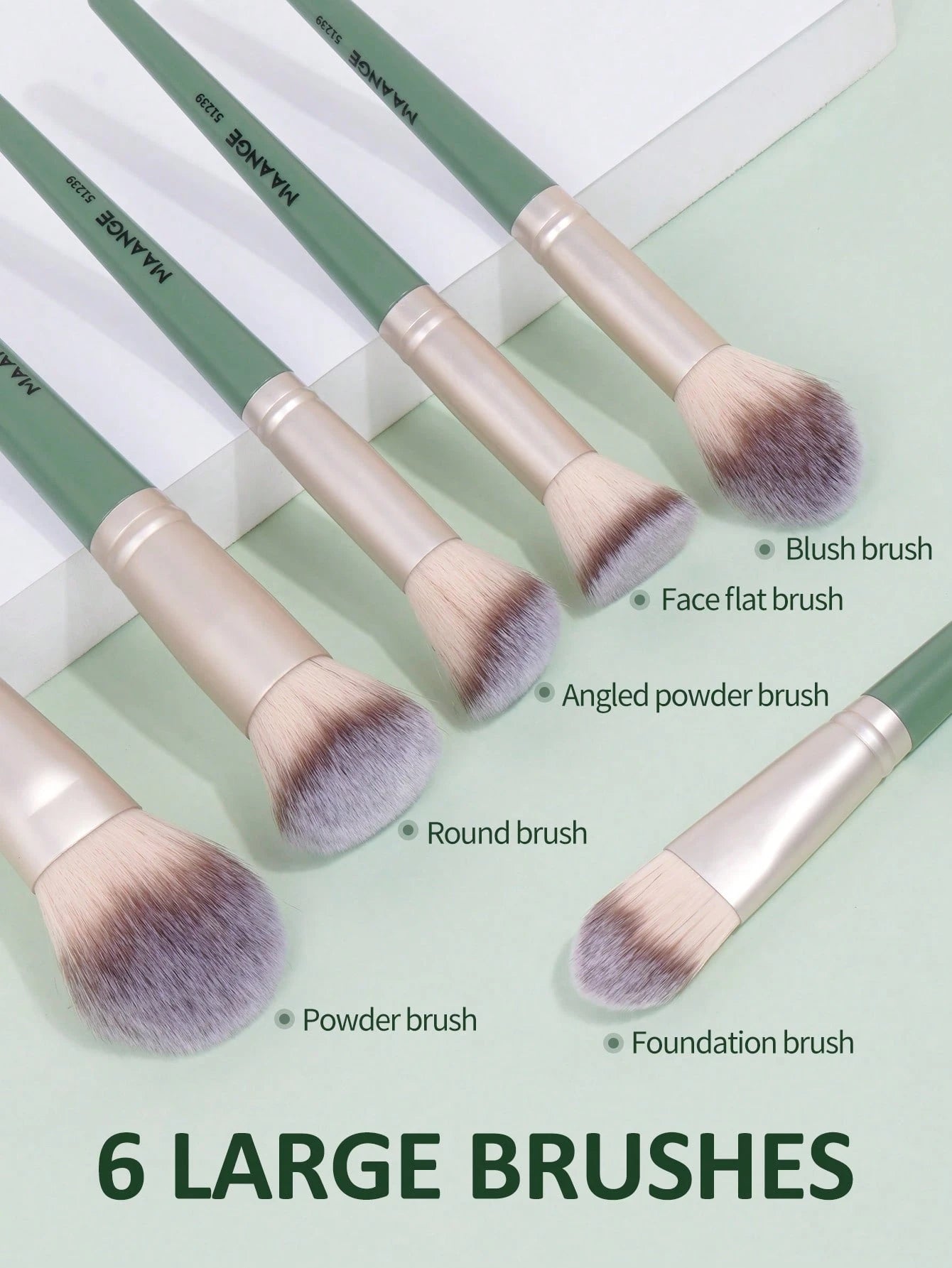Maange Professional Makeup Brush Set 18 pcs - الصورة 6
