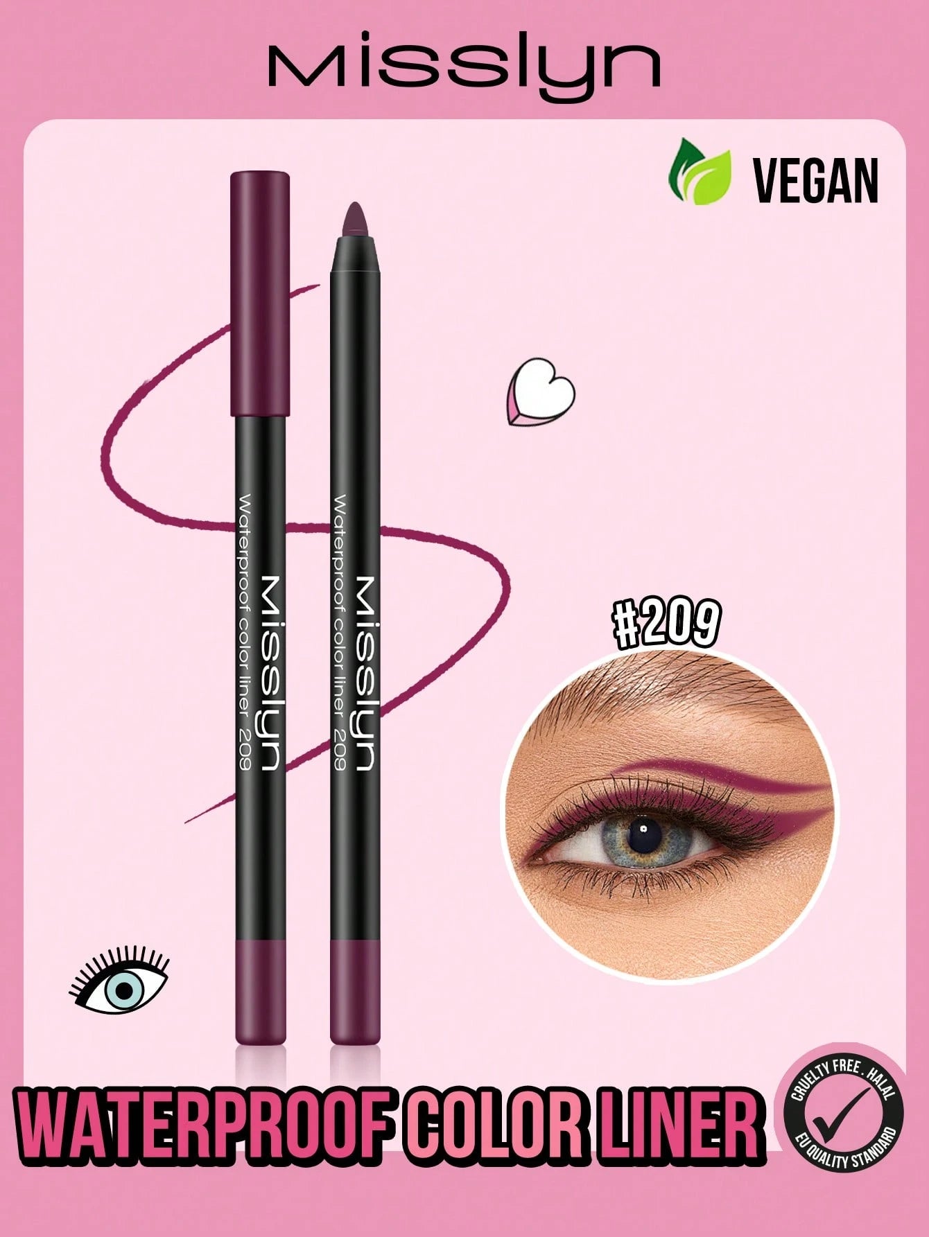 Misslyn Waterproof Color Liner - الصورة 8