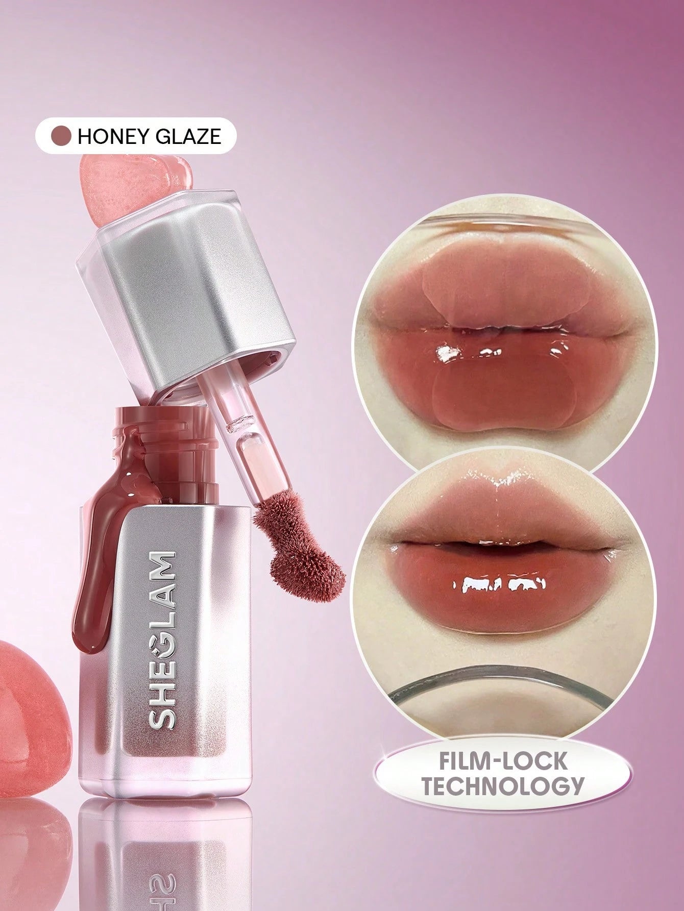 SHEGLAM Glass Lock Air Gloss - الصورة 4