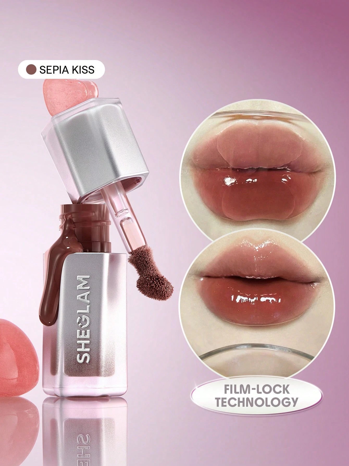 SHEGLAM Glass Lock Air Gloss - الصورة 5