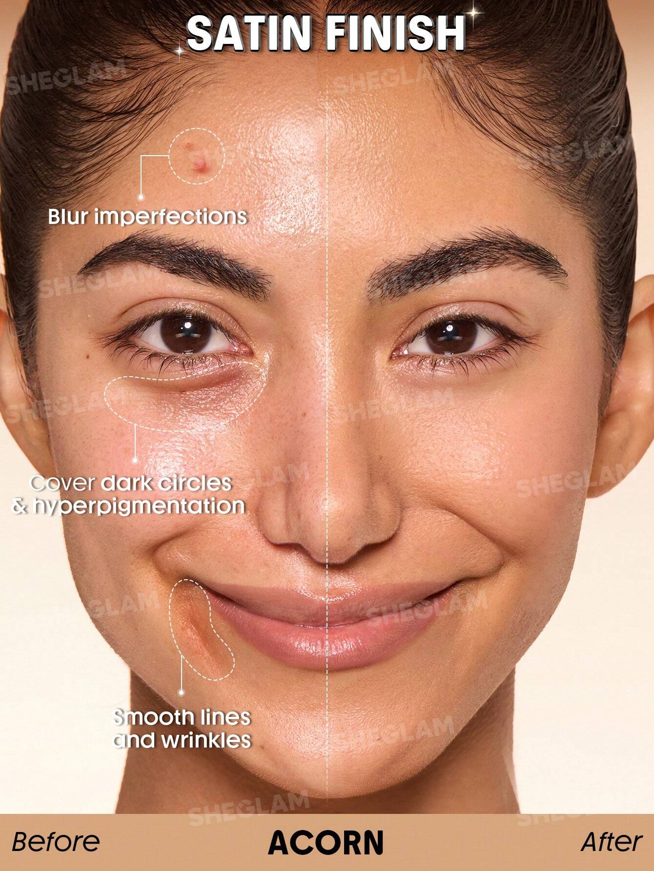 SHEGLAM Skin Sync Satin Foundation - الصورة 24