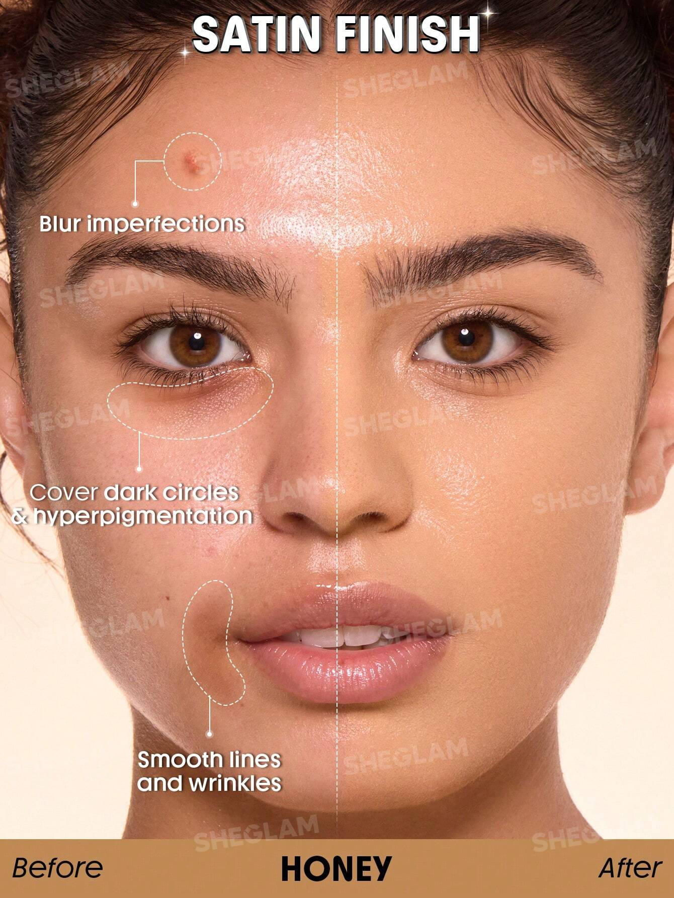 SHEGLAM Skin Sync Satin Foundation - الصورة 59