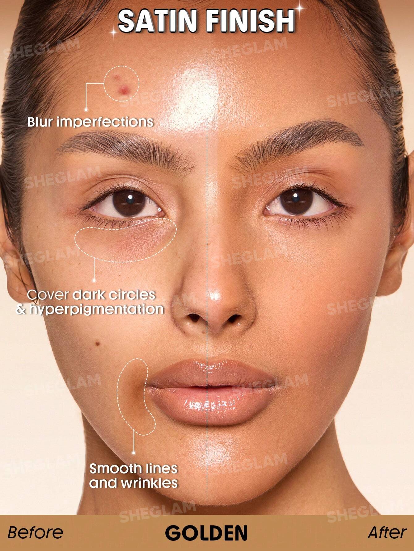 SHEGLAM Skin Sync Satin Foundation - الصورة 69