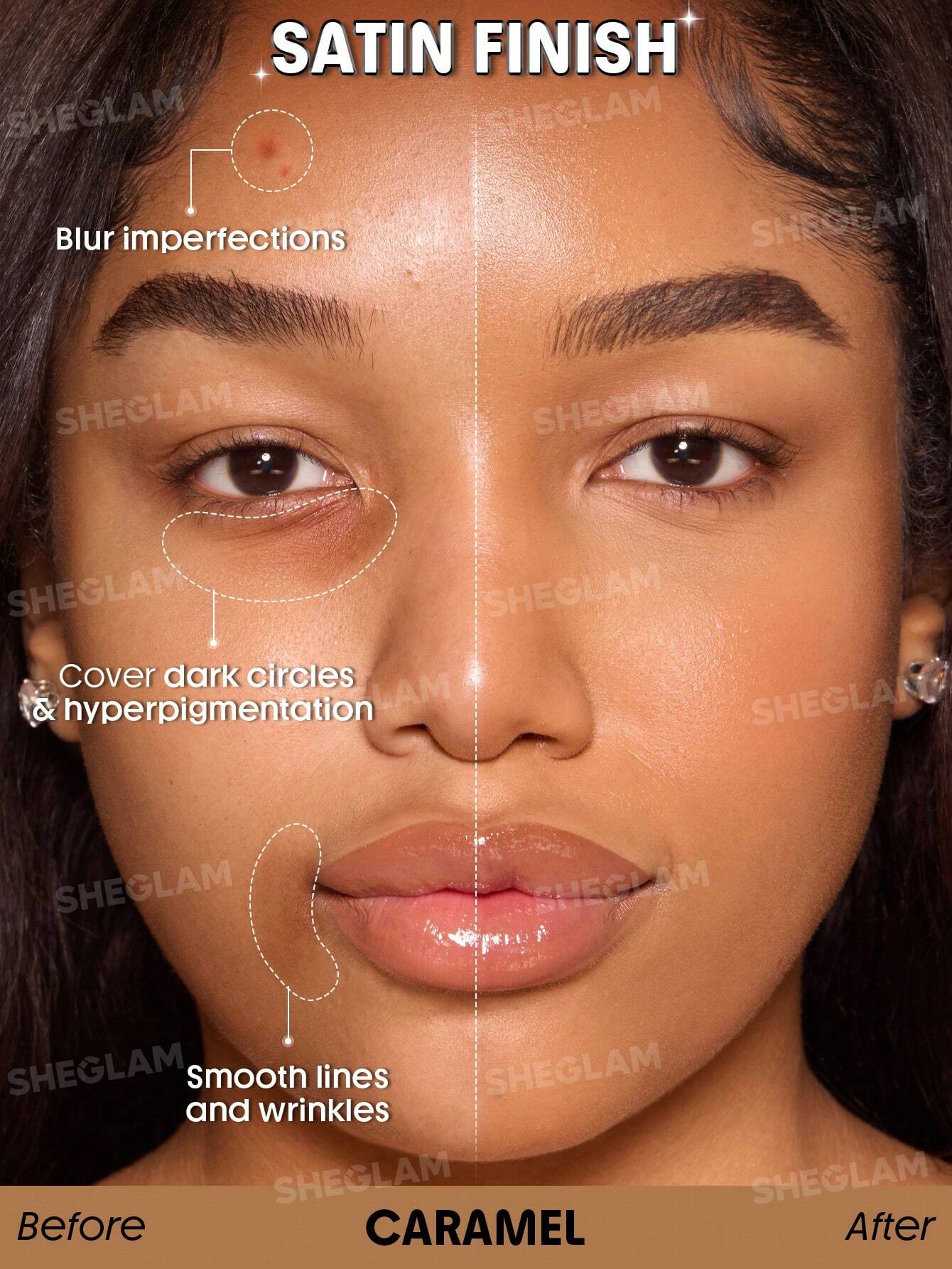 SHEGLAM Skin Sync Satin Foundation - الصورة 35