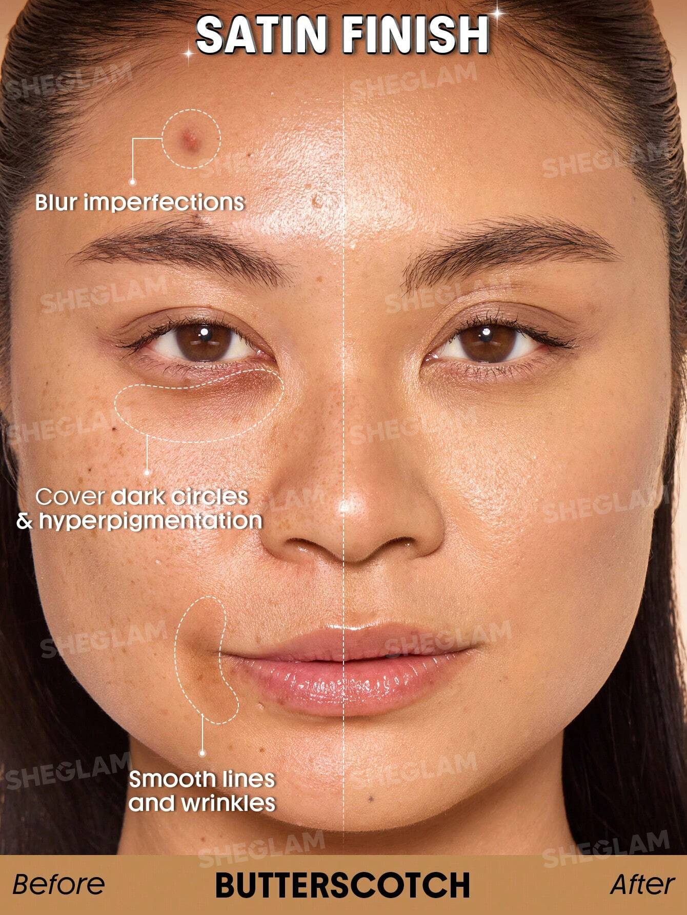 SHEGLAM Skin Sync Satin Foundation - الصورة 64