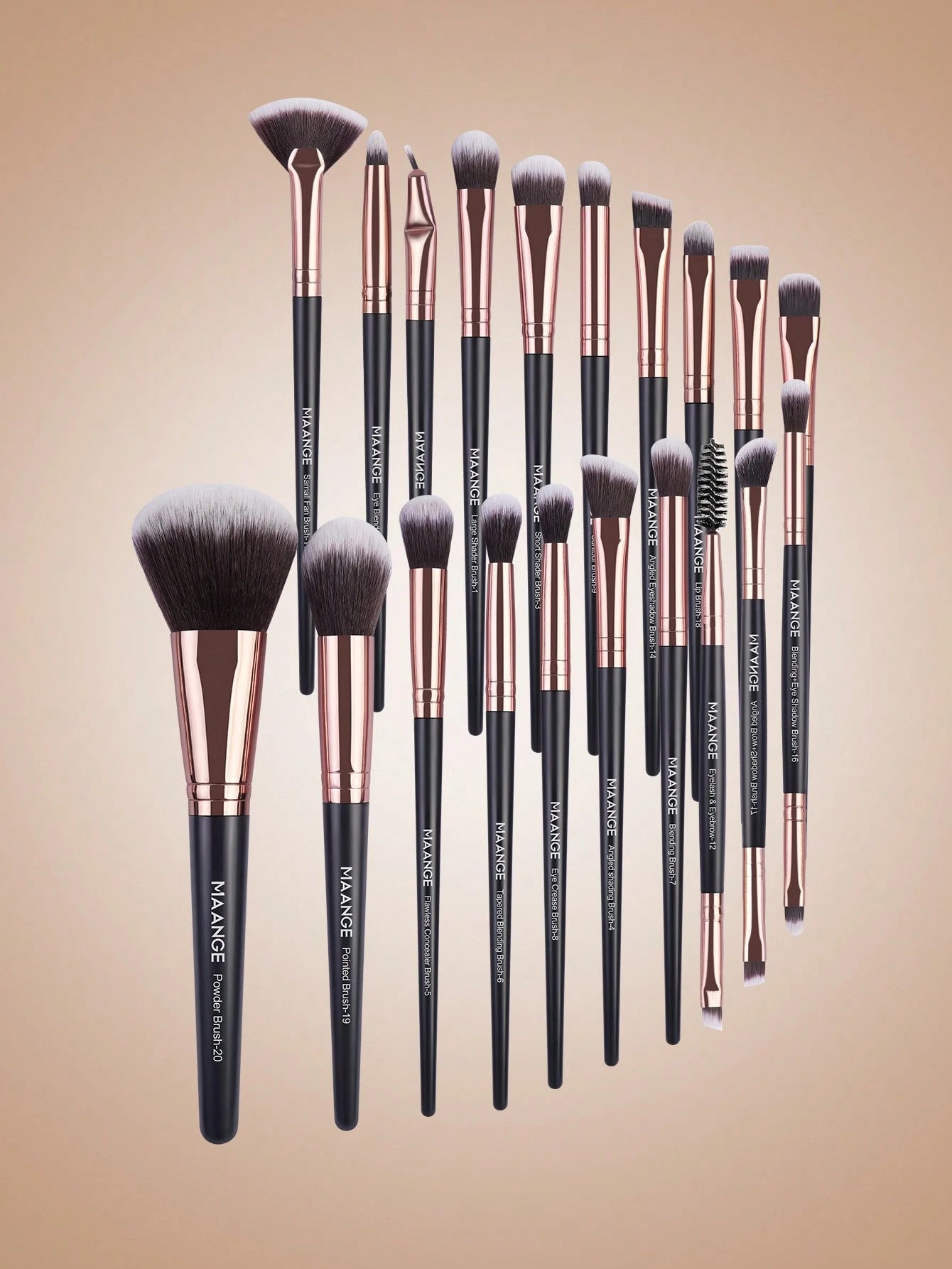 Maange 20Pcs Makeup Brush Set - الصورة 2