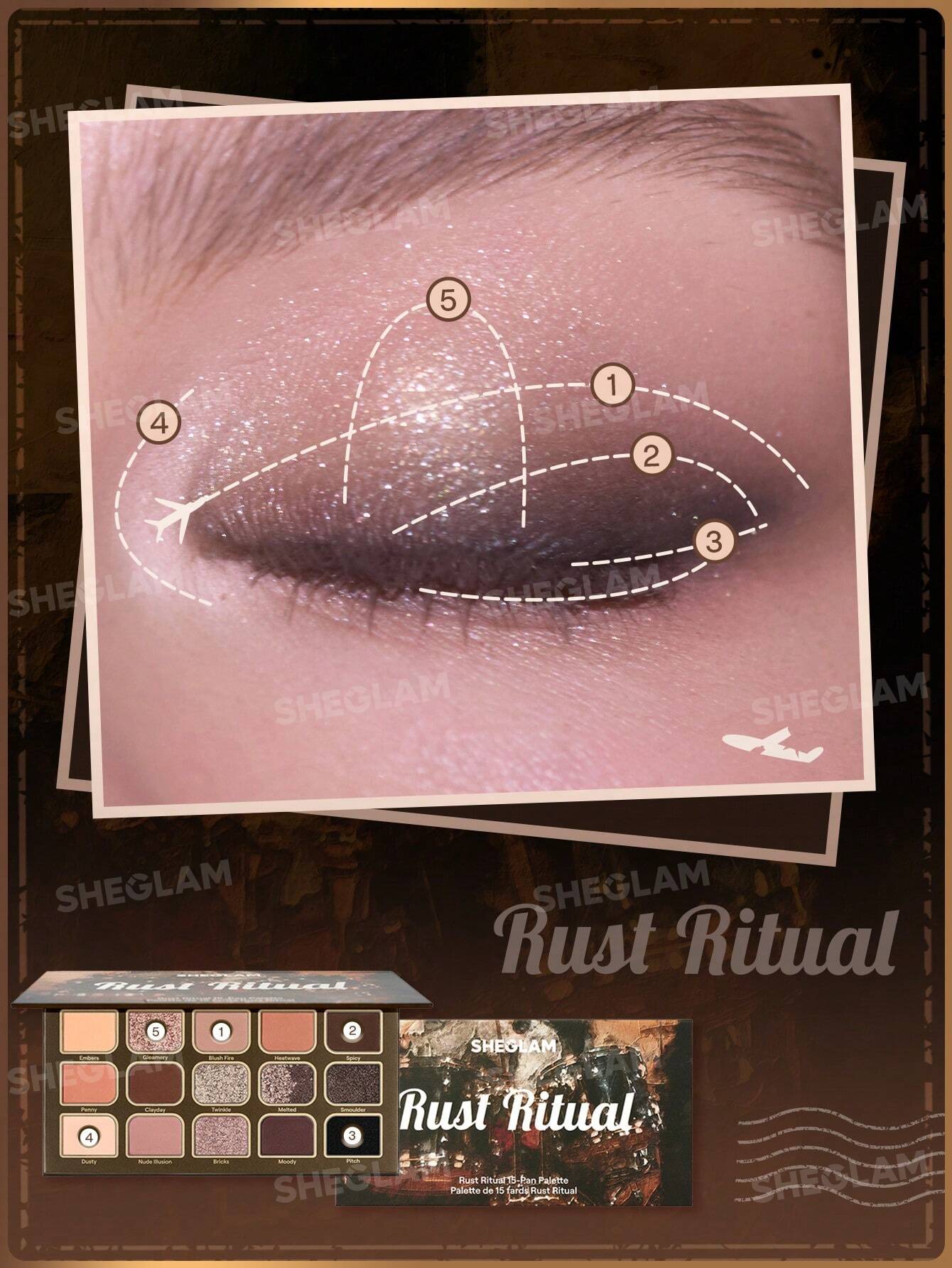SHEGLAM Eyeshadow Palette 15Pan - الصورة 21
