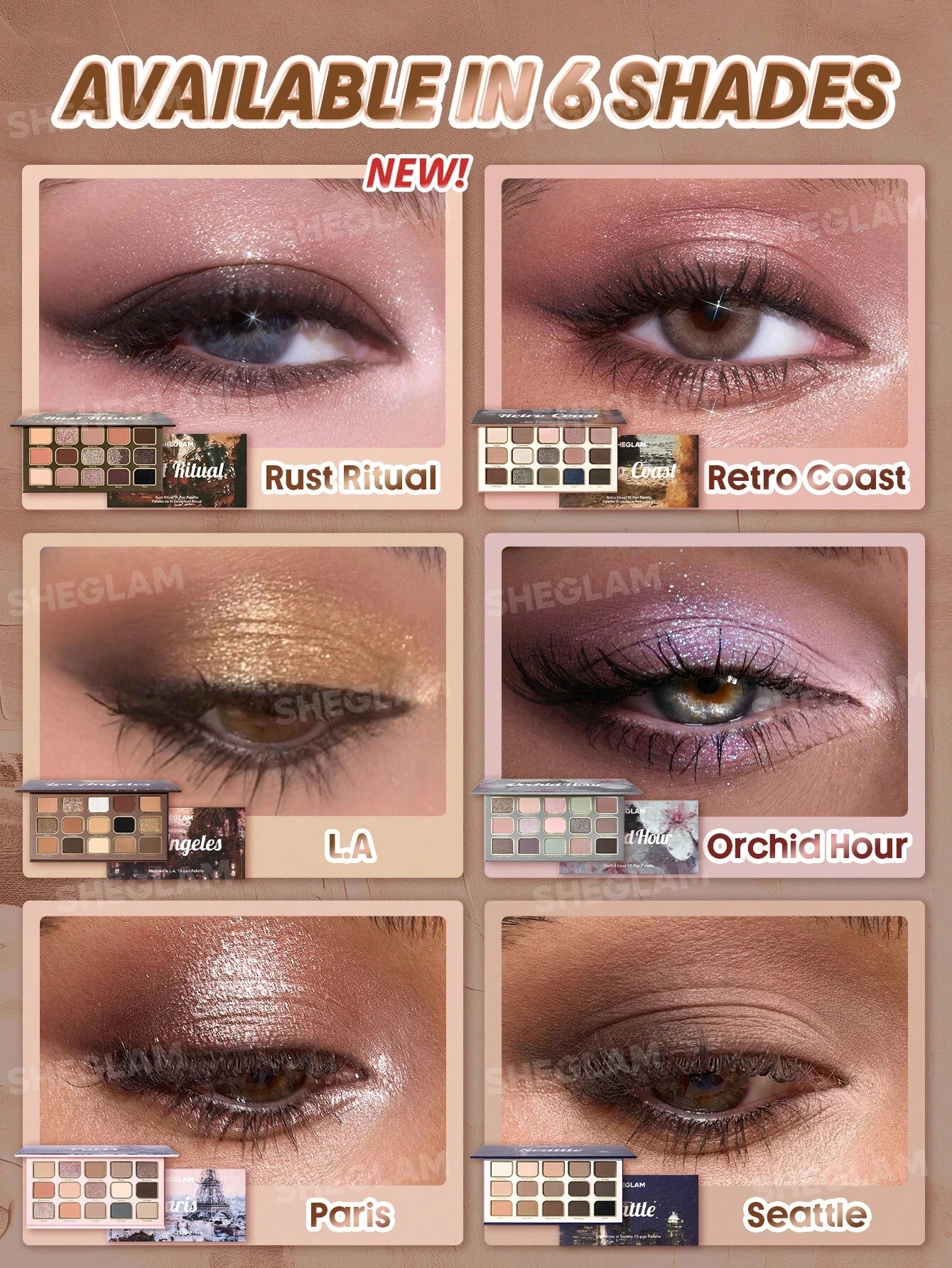SHEGLAM Eyeshadow Palette 15Pan - الصورة 23