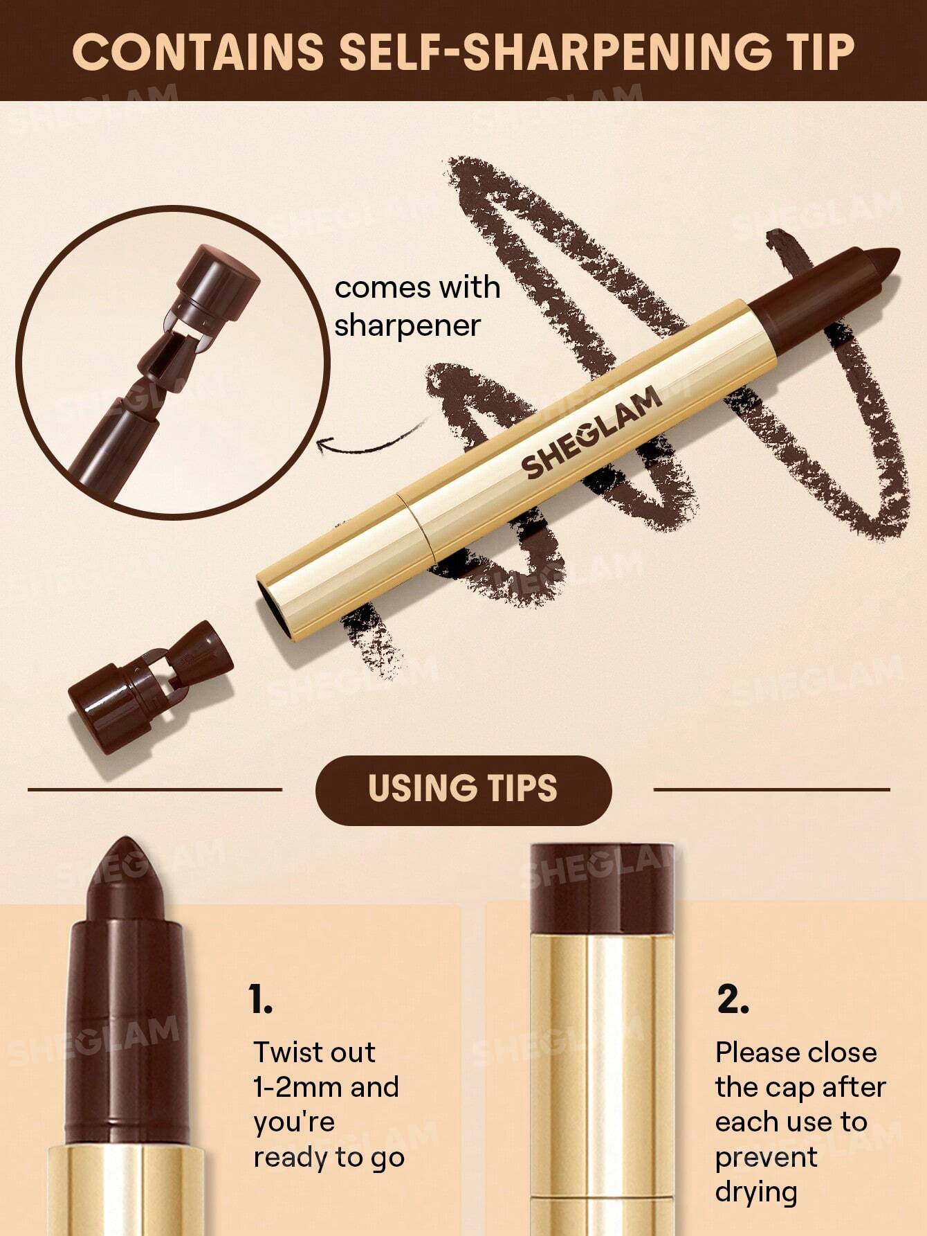 SHEGLAM Bold Moves Kohl Cream Eyeliner Pencil - الصورة 10