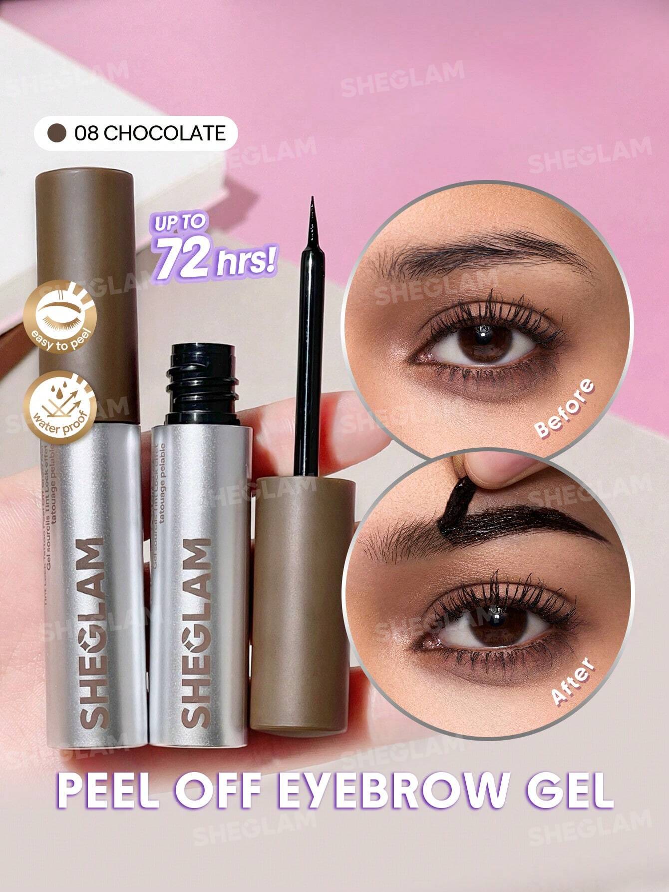 Sheglam Tint Lock Tattoo Peel Off Brow Gel - الصورة 2