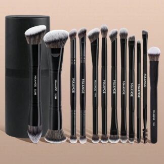 Maange 12Pcs Makeup Brush Black With Box
