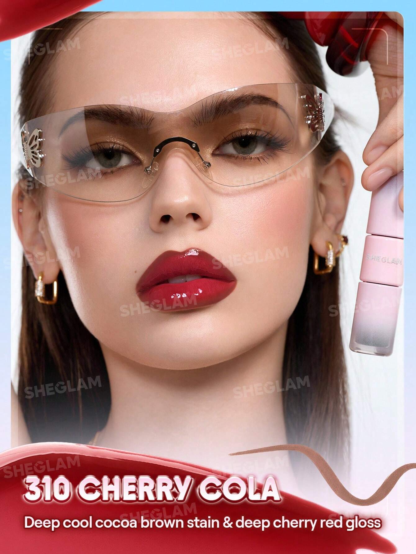 SHEGLAM Line To Shine Peel-Off Lip Stain & Gloss Duo - الصورة 59