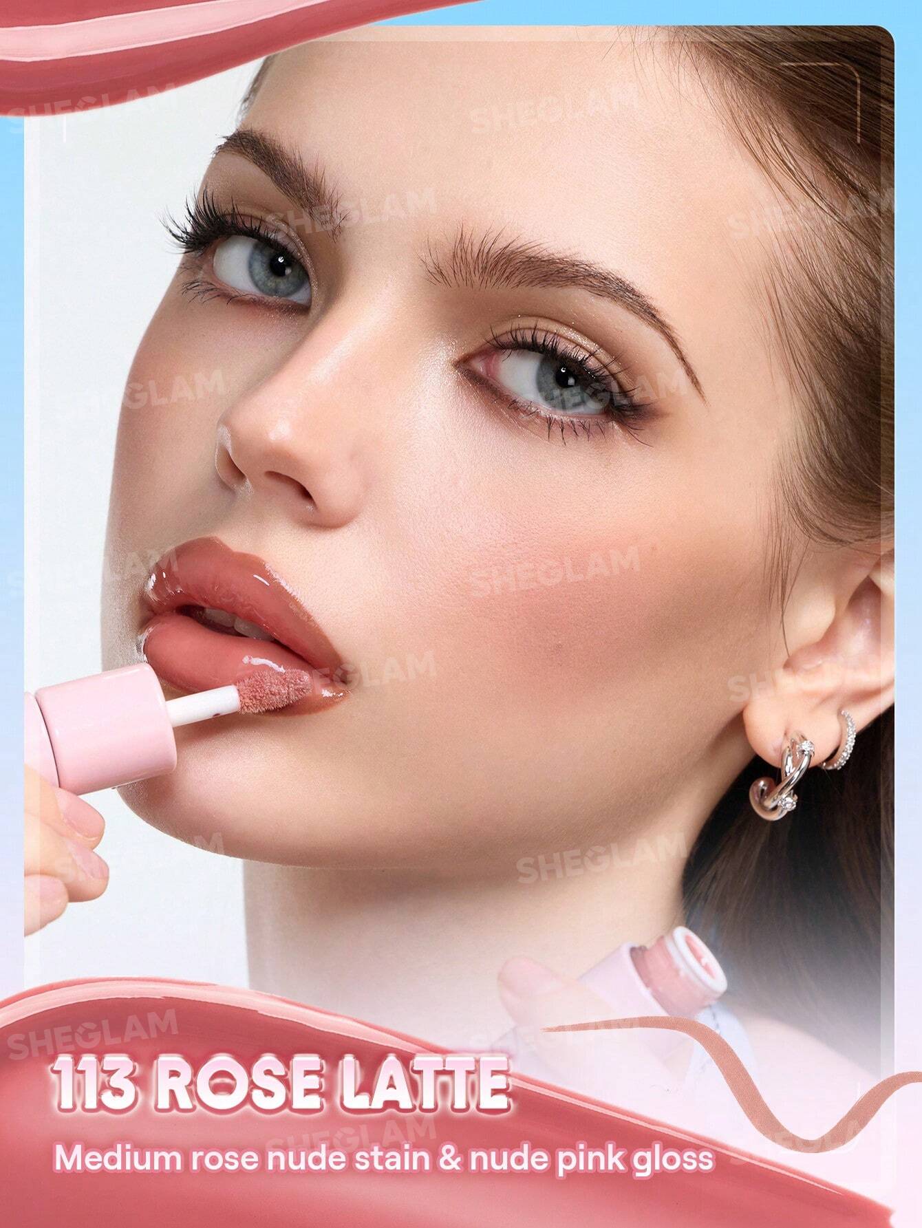 SHEGLAM Line To Shine Peel-Off Lip Stain & Gloss Duo - الصورة 19