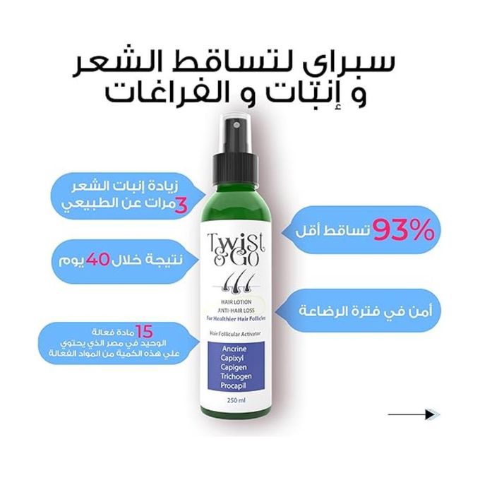 Twist and Go Anti-Hair Loss Lotion 250 Ml - الصورة 3
