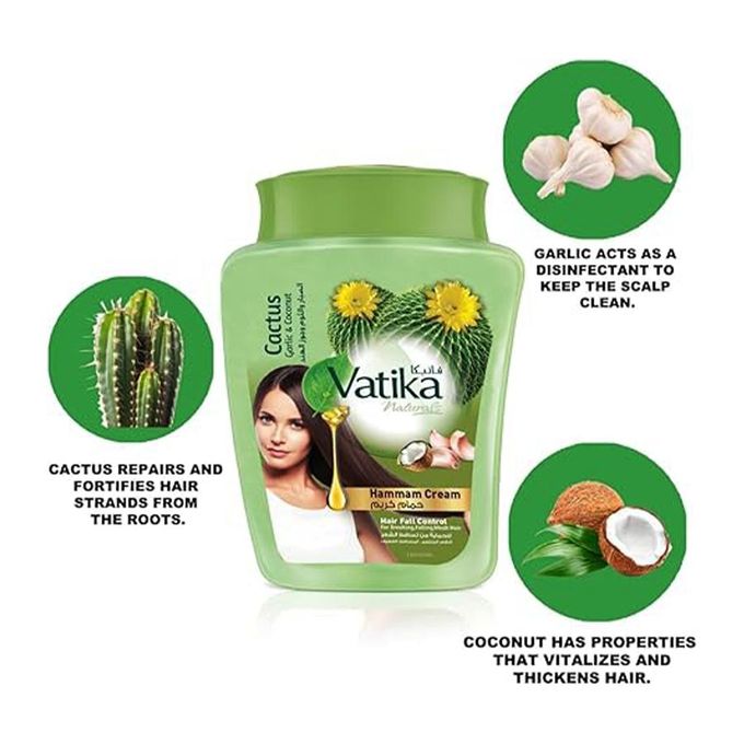 Vatika Dabur Anti Hair Fall Cream Bath 900g - الصورة 2