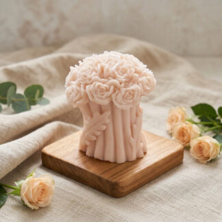 Rose Bouquet Decorative Candle