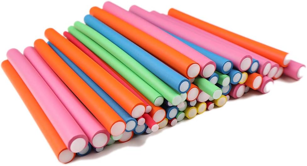 10 Pcs Flexible Curling Rods Twist Foam Hair Rollers 0.3in - الصورة 4